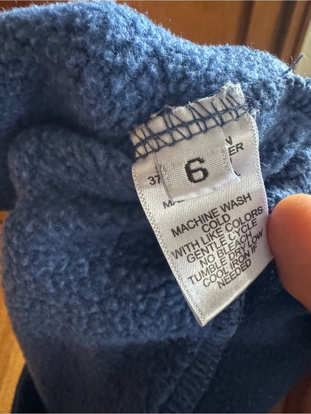Aviator Nation Bolt Hoodie Kids Size 6 Blue Zip Up - Picture 4 of 6